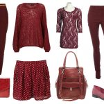 burgundy clothes